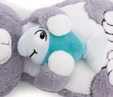  Thú nhồi bông 35x20cm 62166 |cat gray fish lying mèo ăn cá|NICI Germany 