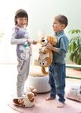  Thú nhồi bông 35x20cm 62165 |dog brown duck lying chó săn vịt|NICI Germany 