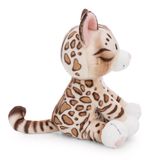  Thú nhồi bông 35cm 62192 |cat bengal sitting mèo vằn hổ ăn cá ngồi|NICI Germany 