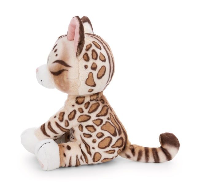  Thú nhồi bông 35cm 62192 |cat bengal sitting mèo vằn hổ ăn cá ngồi|NICI Germany 