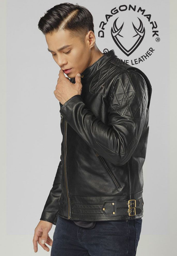 Áo Da Nam Biker Jacket M1