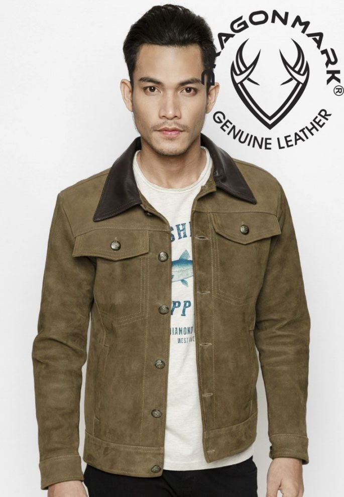 Áo Da Lộn Nam AKD170