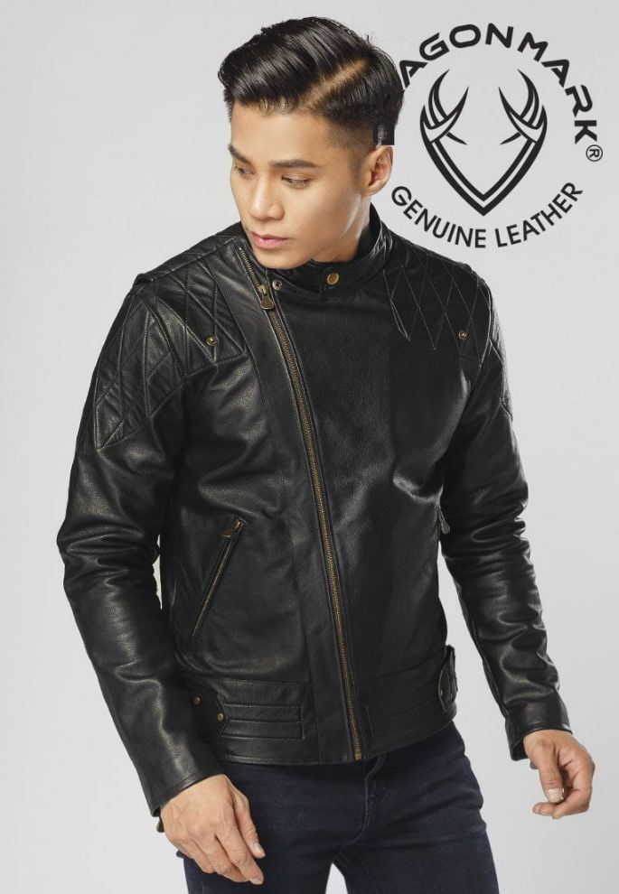 Áo Da Nam Biker Jacket M1