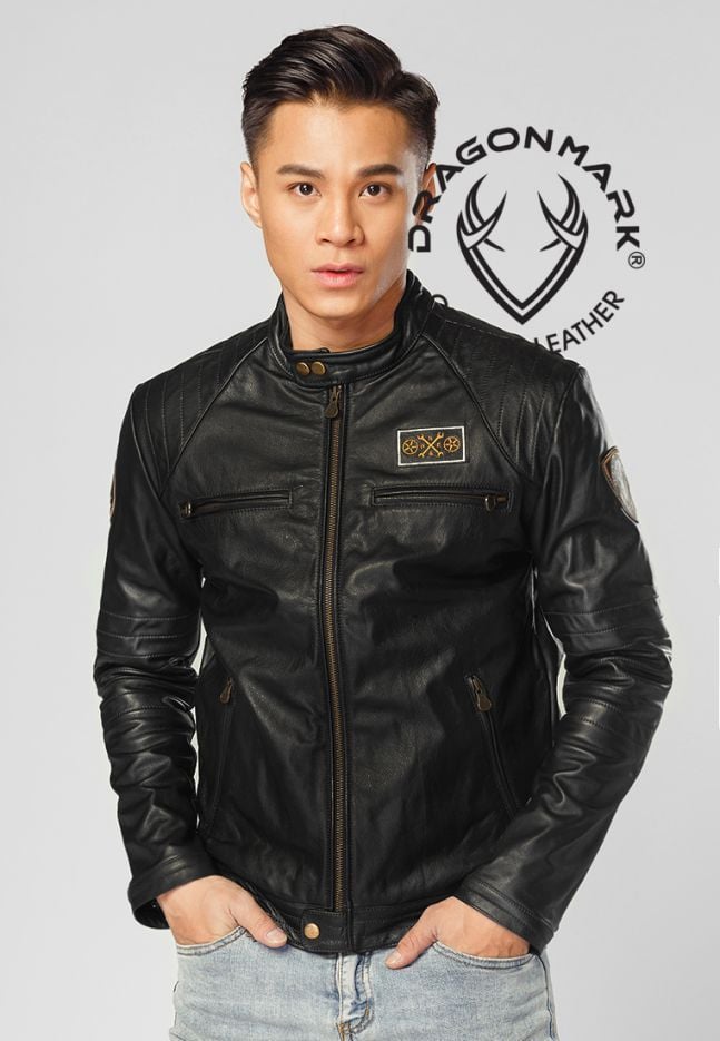 Áo Da Nam Cổ Trụ B52