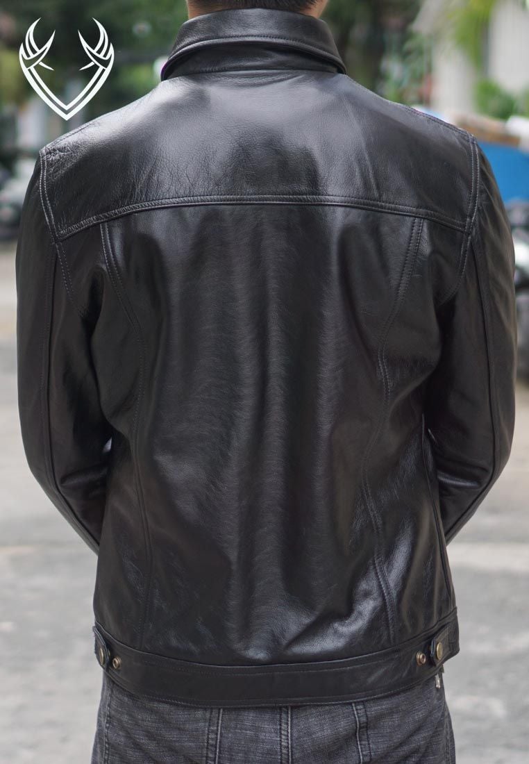 Áo Da Nam Kiểu Jean AKD190