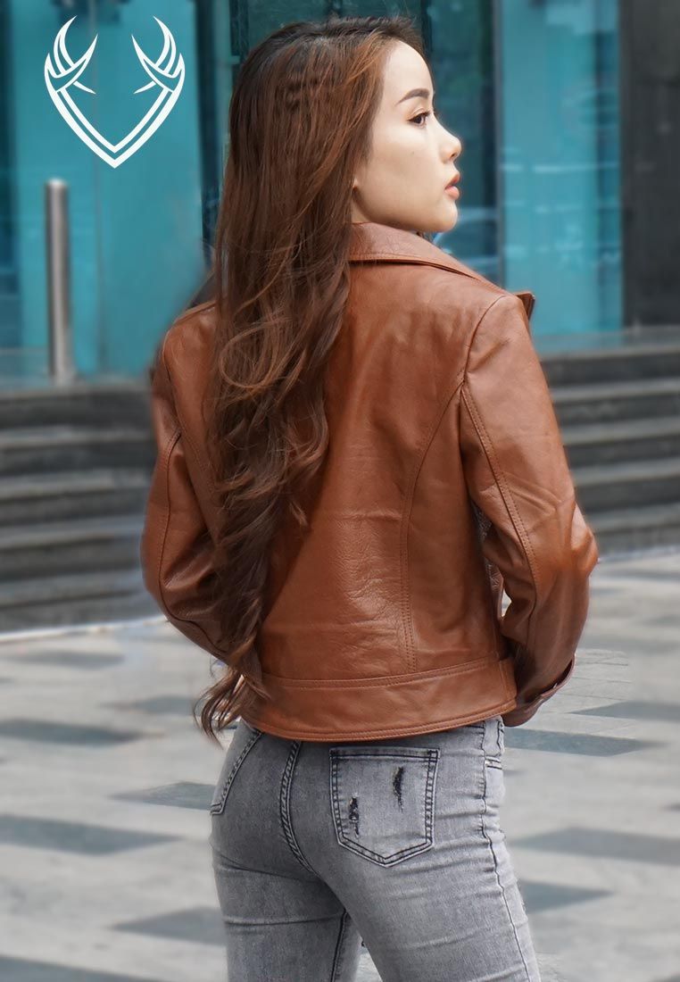 Áo khoác da nữ cao cấp AKD016