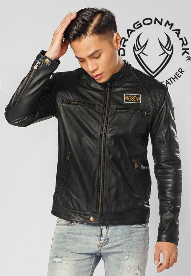 Áo Da Nam Cổ Trụ B52