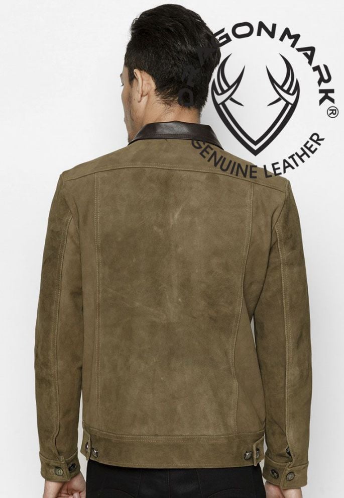 Áo Da Lộn Nam AKD170