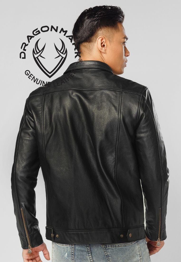 Áo Khoác Da Bò Nam Su32