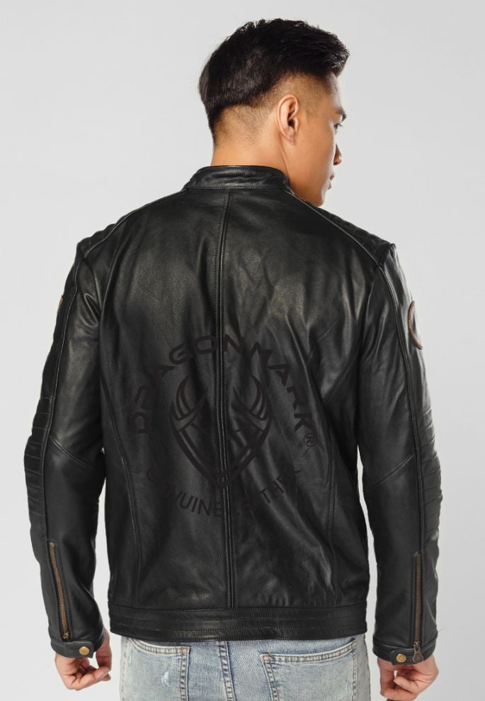 Áo Da Nam Cổ Trụ B52