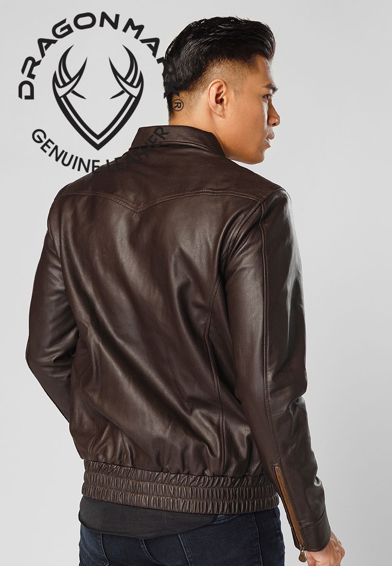 Áo Khoác Da Nam - Bomber Jacket F12