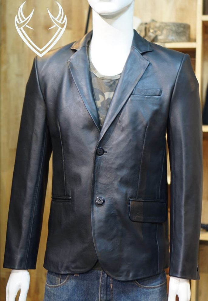 ÁO VEST DA CỪU MÀU ĐEN