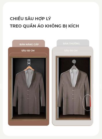 Tủ quần áo đơn nhỏ thiết kế sang trọng hiện đại - GP345 - Nội Thất IGA Việt Nam