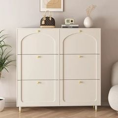 Tủ giày TC 6 Cánh Lật Trắng- GP333