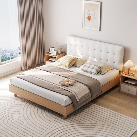 Giường bay vân gỗ trắng cao cấp - GP347