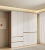 Tủ quần áo 5 Cánh Vân Gỗ Trắng - GP341 - Nội Thất IGA Việt Nam