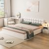 Giường Ngủ Hiện Đại Không Kèm Tab Vân Gỗ Trắng- Đa Dạng Kích Thước - GP342 - Nội Thất IGA Việt Nam