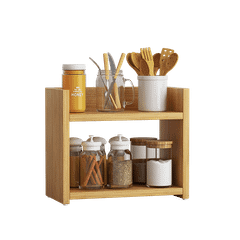 Kệ Đựng Gia Vị Gỗ MDF 2 Tầng Đa Năng - Nội Thất IGA - GA18