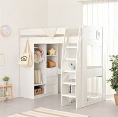 Giường Tầng 1m4x2m Full Trắng - GP364.01