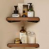 Kệ Dán Góc Tường Đa Năng Gỗ Kết Hợp Kim Loại - GM183