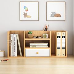 Kệ Sách Gỗ MDF Để Bàn có ngăn kéo cho không gian làm việc tiện lợi, hiện đại - GP258