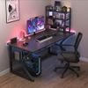 Bàn Gaming Chân Sắt Chữ K mang phong cách Hiện Đại, Cá Tính - Màu đen - GM67