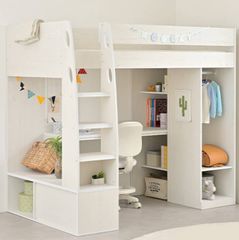 Giường Tầng Thông Minh 1m2x20 Trắng Vân Gỗ - GP357.31