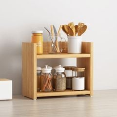 Kệ Đựng Gia Vị Gỗ MDF 2 Tầng Đa Năng - Nội Thất IGA - GA18
