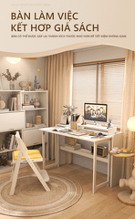Bàn làm việc gấp gọn kết hợp kệ sách thông minh với thiết kế hiện đại cho góc làm việc tối giản, tinh gọn - GP309