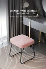 Ghế Bàn T.Điểm Chân Sắt Mặt Đệm nhỏ gọn - GM101 - Hết hàng