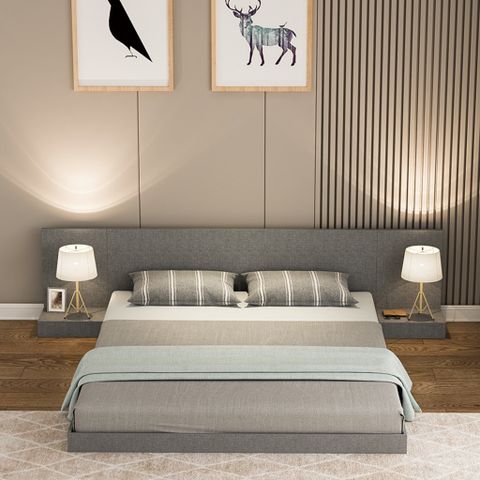 Giường Ngủ Gỗ Hiện Đại IGA Phong Cách Nhật Bản - GP265