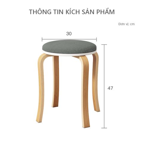 Ghế Gỗ Chân Cong - GN61