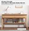 Bàn Học Vân Gỗ Kết Hợp Kệ Sách Và Ngăn Kéo - GP376B
