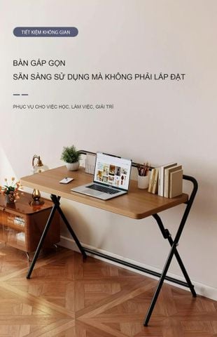 Bàn Làm Việc Thông Minh Mặt Gỗ MDF Gấp Gọn - GM139 - Nội Thất IGA Việt Nam