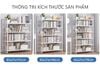 Kệ Sách Khung Sắt Đa Năng 4-5-6 Tầng Hiện Đại Full trắng - GM97 - Nội Thất IGA Việt Nam