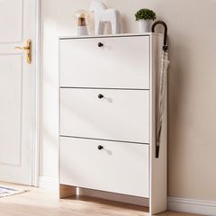 Tủ Giày 3 Cánh Lật Cho Không Gian Luôn Gọn Gàng - Màu Trắng - GP321 - Nội Thất IGA Việt Nam