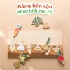 Bảng Đồ Chơi Giáo Dục Nhận Biết Rau Củ Thông Minh Cho Bé Gỗ Cao Cấp IGEA - TOY04