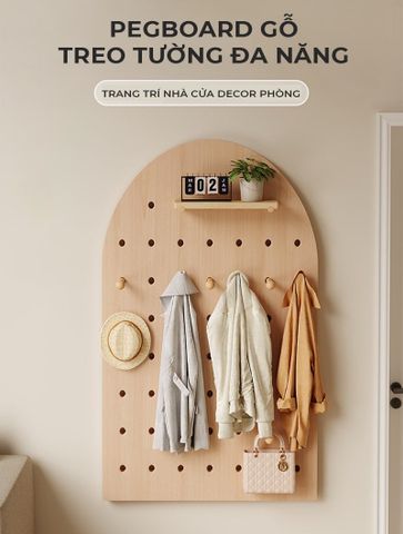 Bảng Pegbroad Vân Gỗ MDF Đa Năng IGEA - GP330 - Nội Thất IGA Việt Nam