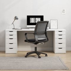 Bàn làm việc thông minh kèm tủ đồ đa năng với thiết kế đơn giản cho không gian học tập, làm việc hiện đại - GP313