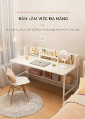 Bàn học tập & làm việc thông minh full trắng - GM161 - Nội Thất IGA Việt Nam