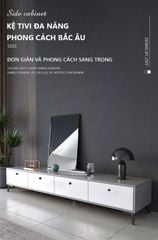 Kệ Tivi Để Sàn Gỗ Công Nghiệp mang Phong Cách Bắc Âu sang trọng cho Phòng Khách Hiện Đại - GP288