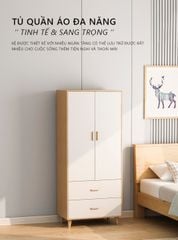 Tủ Quần Áo IGA 2 Cánh Chắc Chắn Hiện Đại, Gọn Gàng, Tối Giản - GP271