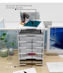 Kệ Văn Phòng Đa Năng PVC IGEA - IG418 - Nội Thất IGA Việt Nam