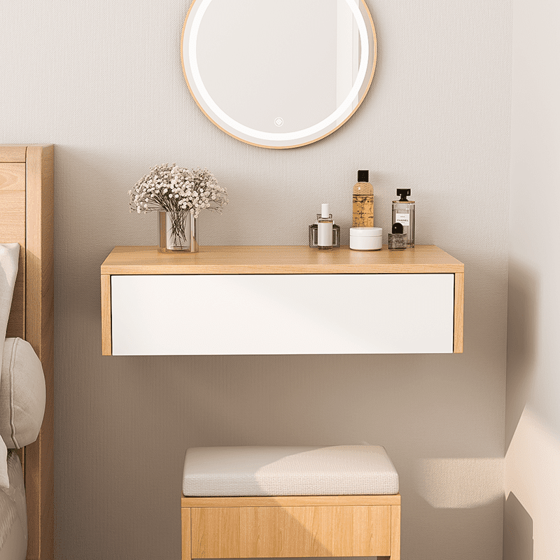 Bàn Trang Điểm Gỗ MDF Treo Tường Đa Năng với thiết kế nhỏ gọn, tiện lợi cho  góc trang điểm hiện đại - GP291