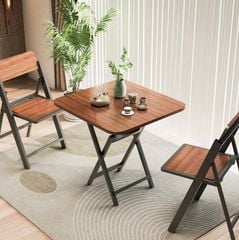 Bàn ăn chân sắt gấp gọn - GM125 - Nội Thất IGA Việt Nam