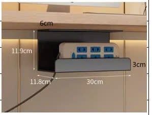 Khay đi dây điện gầm bàn làm việc - GM176 - Nội Thất Xanh Thông Minh IGEA