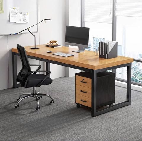 [Combo] B.L.V Kết Hợp Tủ Hồ Sơ Nhỏ Khung Đen Gỗ Óc Chó - GM191 - Khai tử