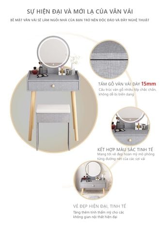 Bàn Trang Điểm Gương LED Cảm Ứng - GP202 - Nội Thất IGA Việt Nam