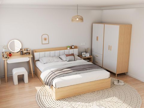 Combo giường tủ cho không gian phòng ngủ tối giản, hiện đại - Nhà máy IGA - CONCEPT.01 - Hết hàng