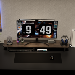 Kệ màn hình máy tính có ngăn trắng GA35